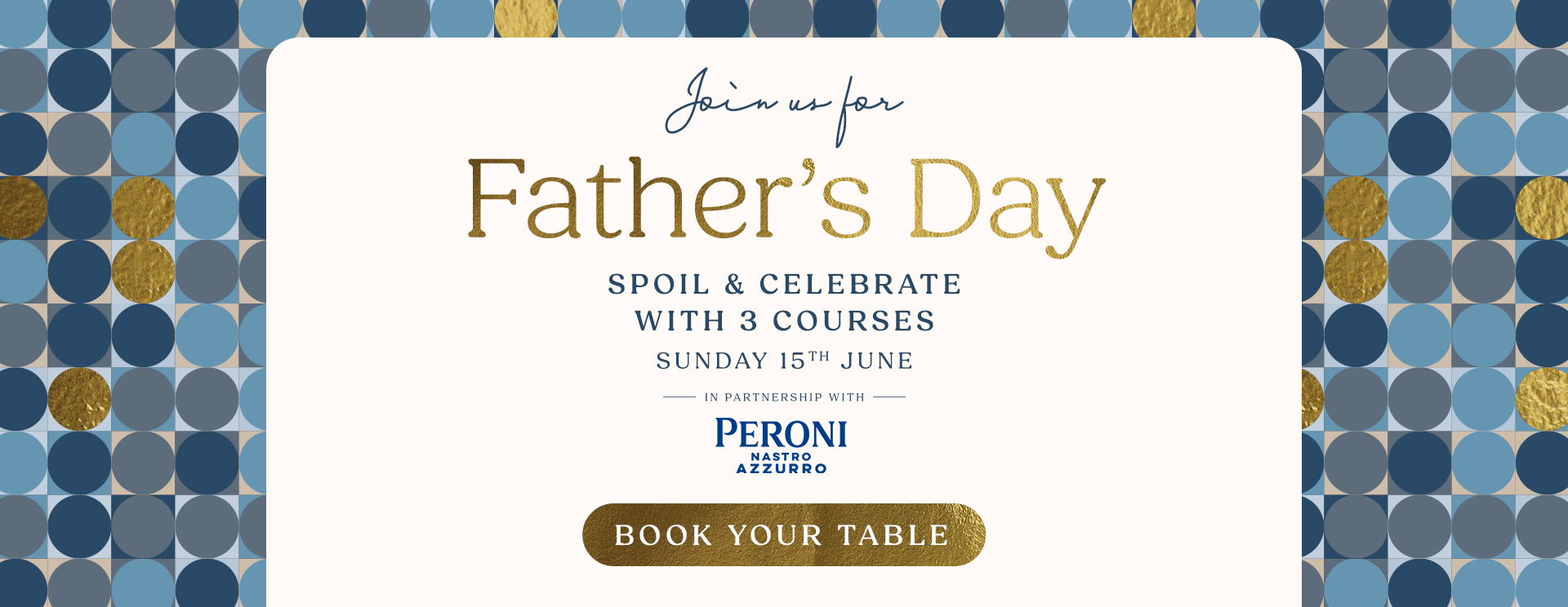 Father’s Day menu Northampton